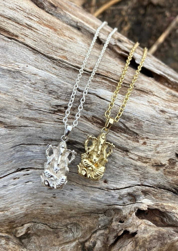 Ganesh Necklace Silver