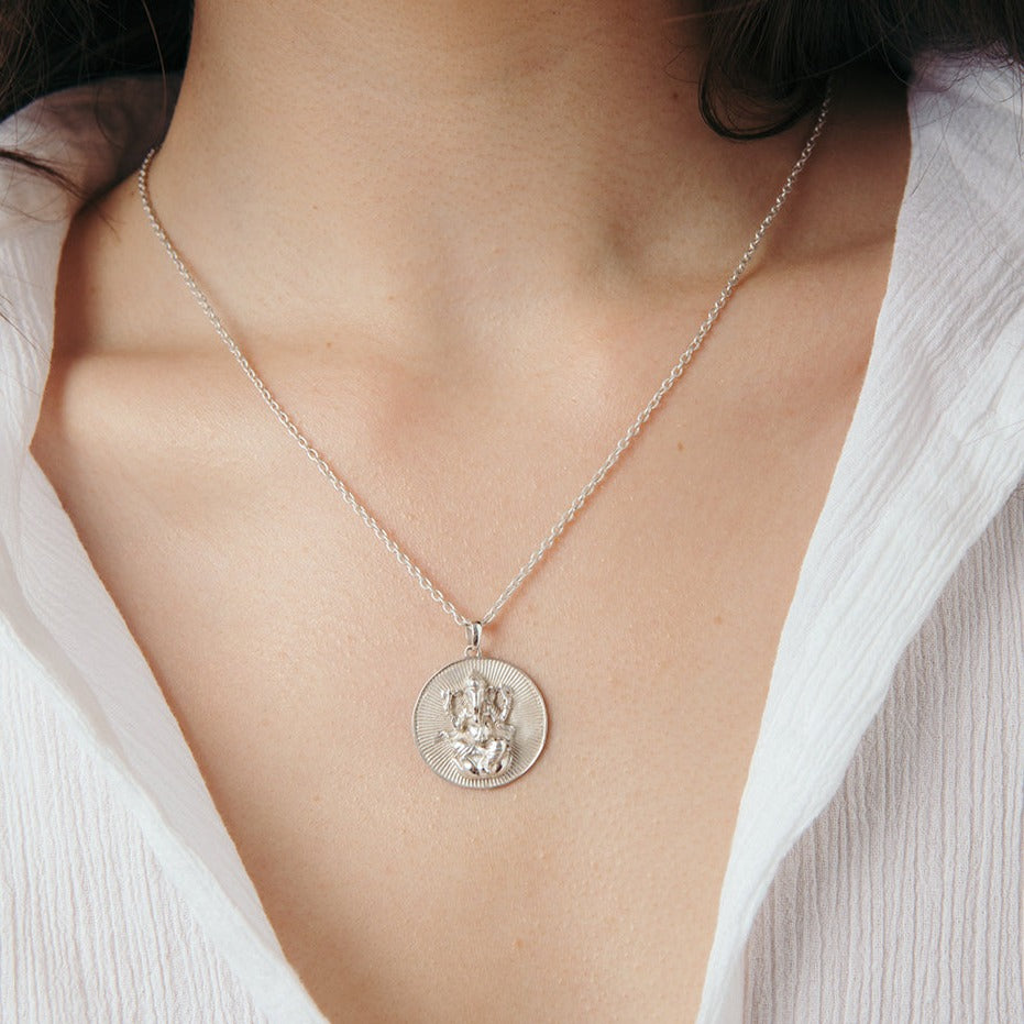 Ganesh round pendant