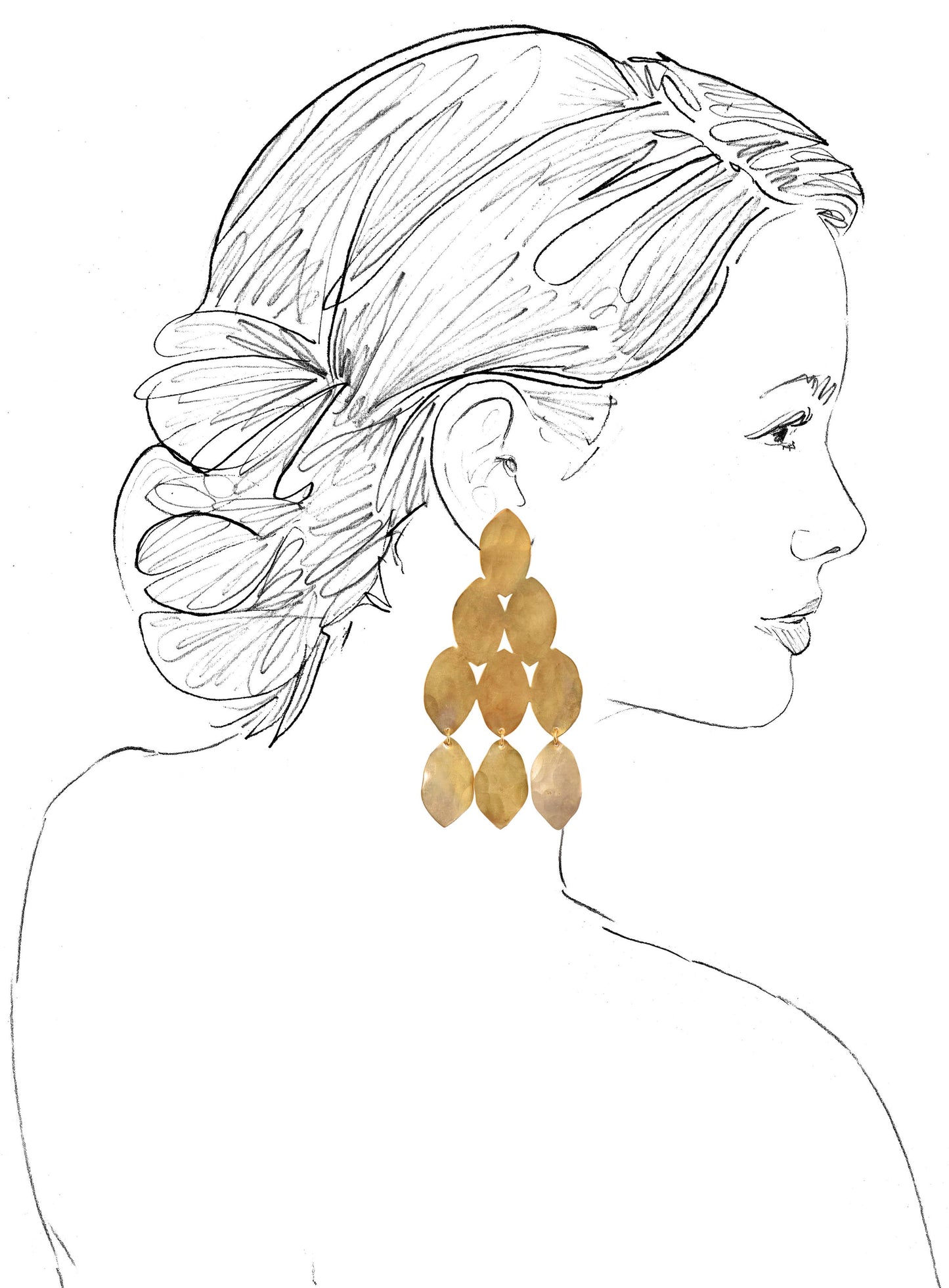Brass Kiketta Earrings