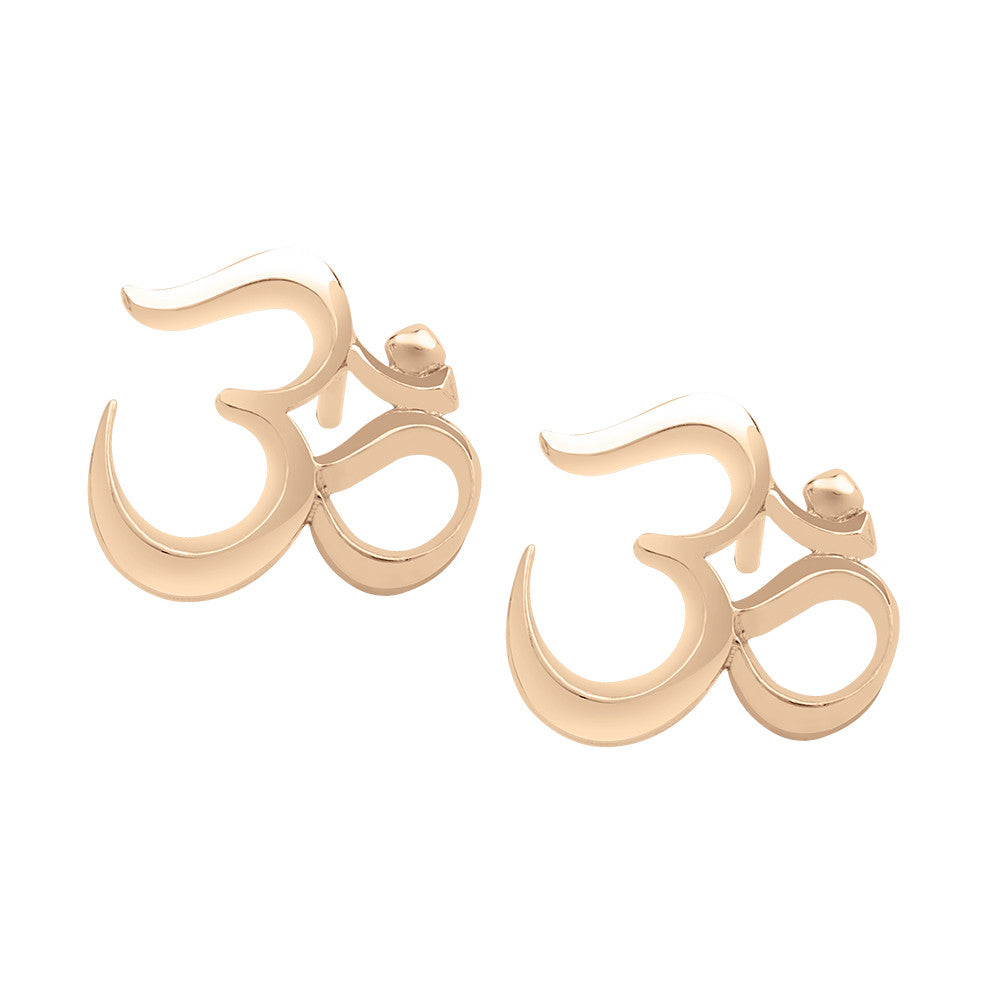 Mini Om Earrings