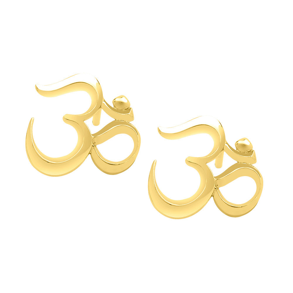 Mini Om Earrings