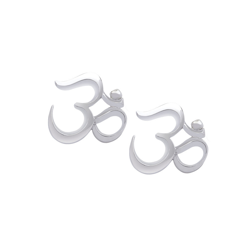 Mini Om Earrings