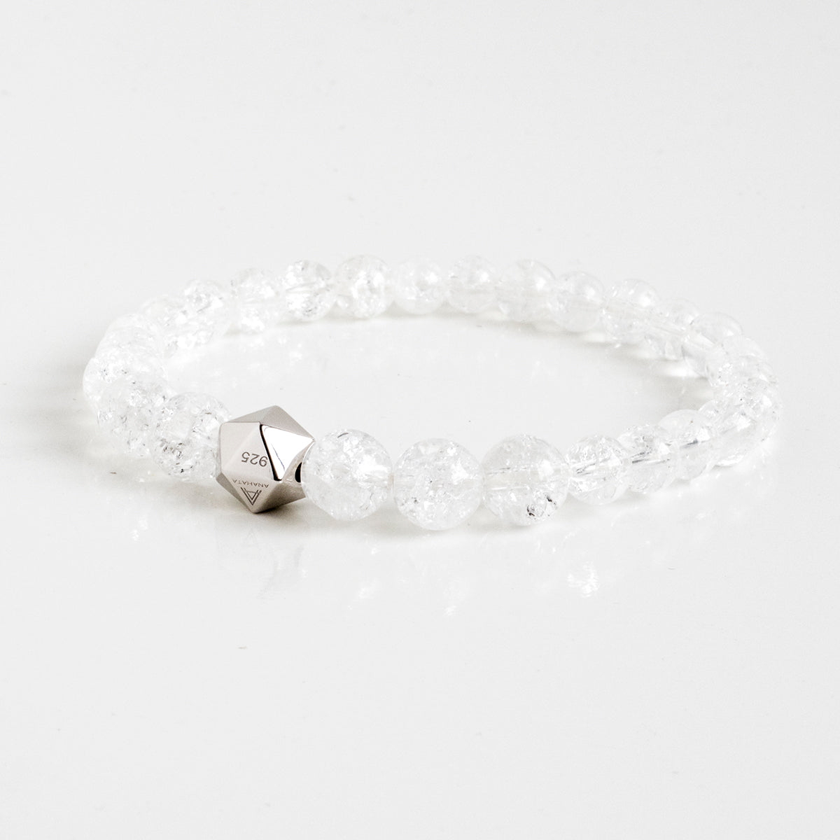 Ice Flake Quartz Crystal Intention Bracelet