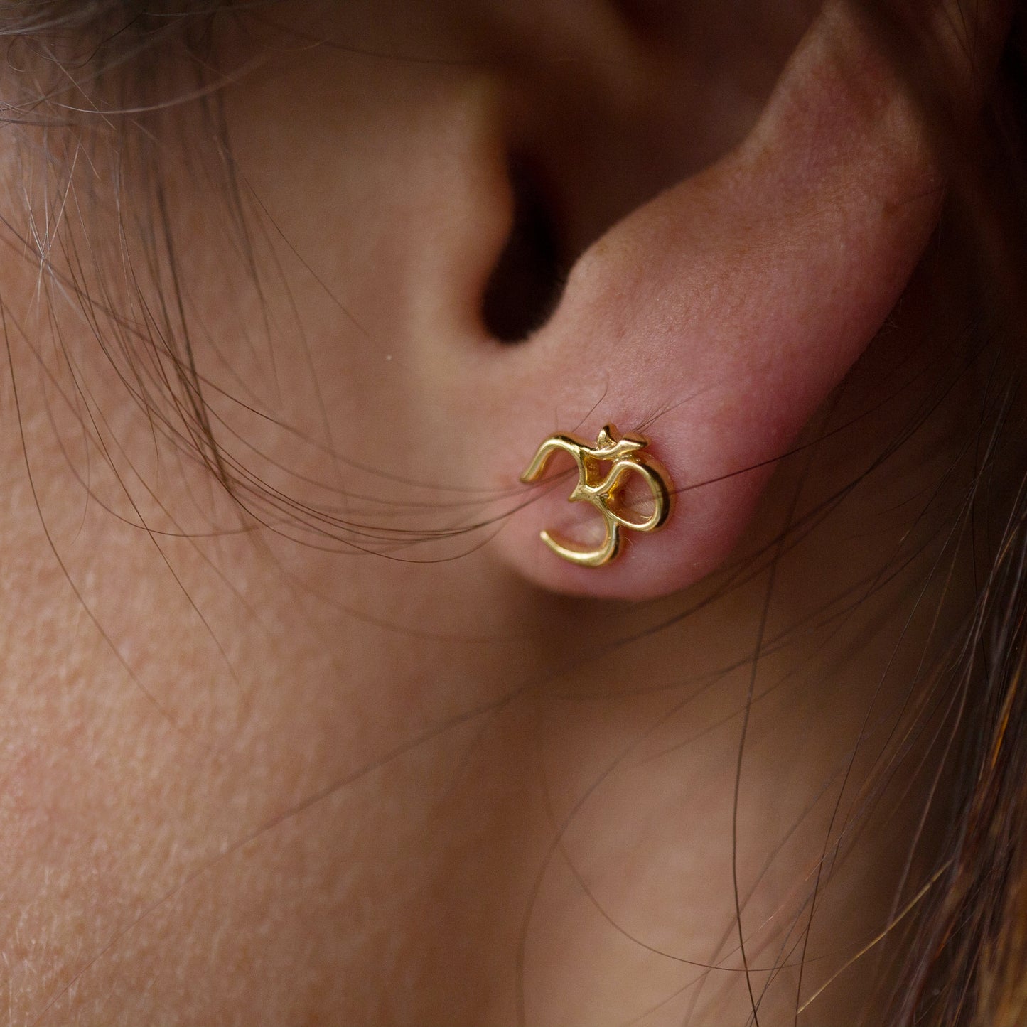 Mini Om Earrings