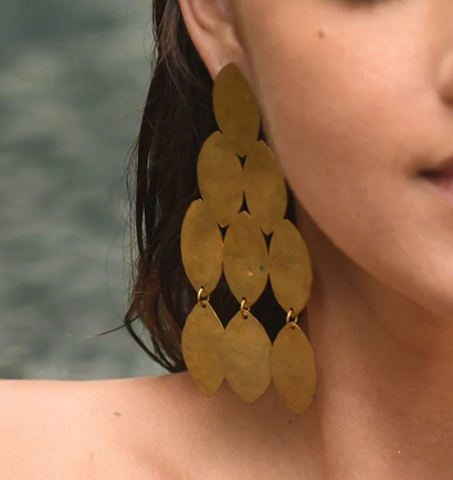 Brass Kiketta Earrings