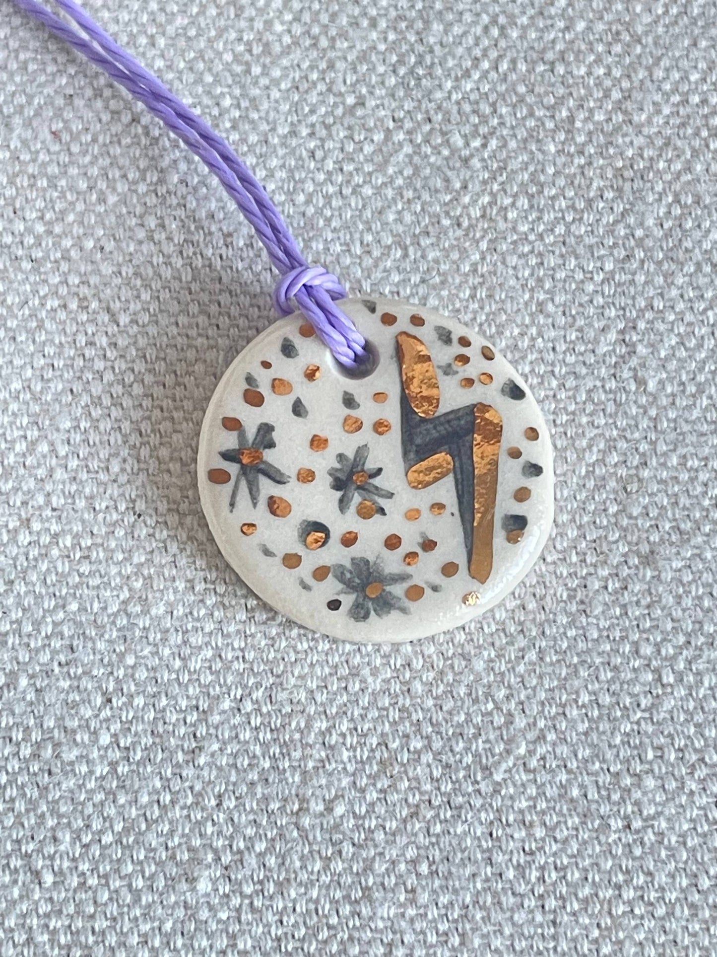 Thread Charm Necklace