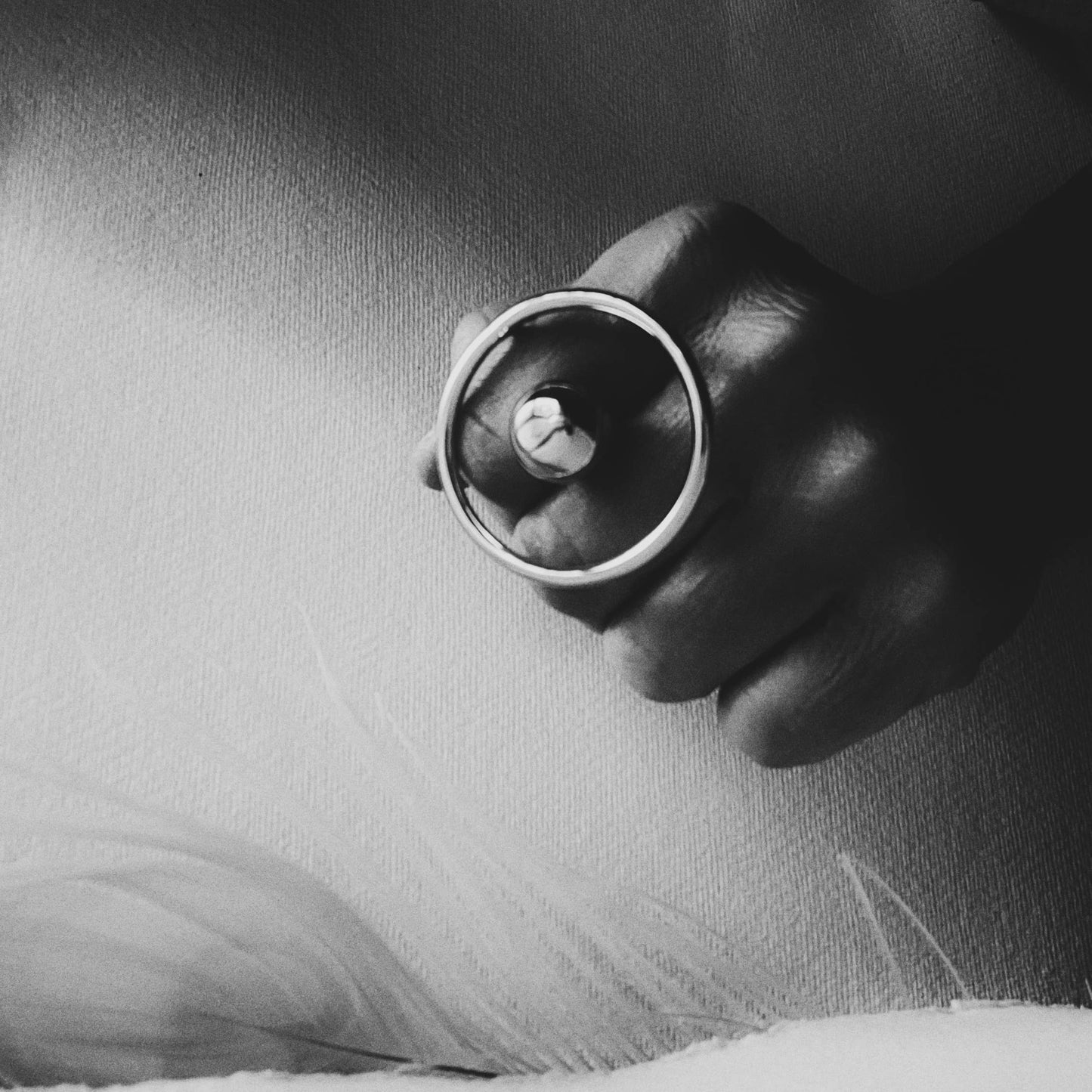 Brass bold designer orbit sphere ring handcrafted Bisjoux