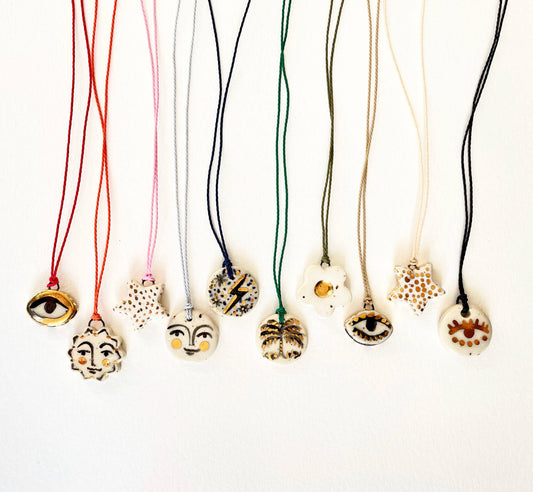 Thread Charm Necklace