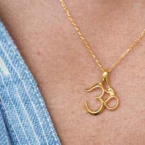 om necklace Anahata yoga jewelry 
